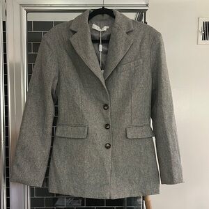 Astr Gray Blazer Tailored Suit Jacket